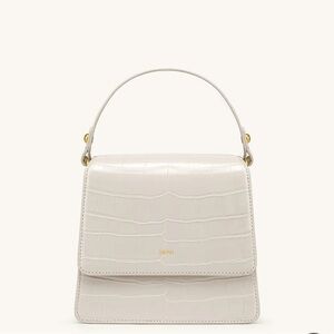 NWT JW PEI FAE Top-Handle Crossbody in croc-embossed vegan leather